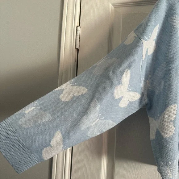 H&M Butterfly Cowl Neck Knit Sweater - Picture 3 of 4